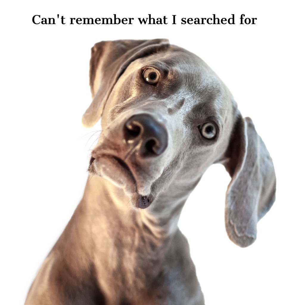 It is hard to remember what you did when manually searching for codes